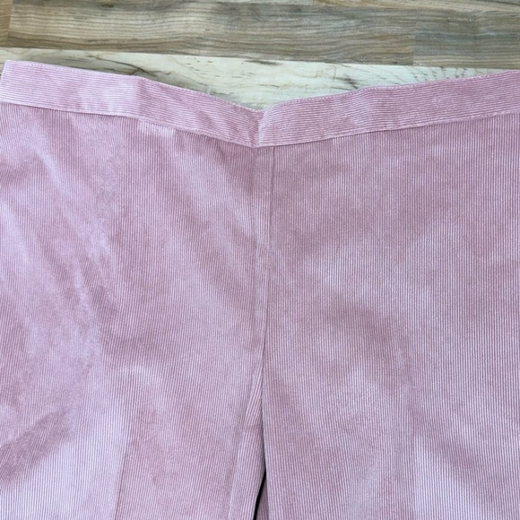 NEW Alfred Dunner Corduroy Pants Comfort Elastic Waist 12P Short Pink Blush - Picture 8 of 10